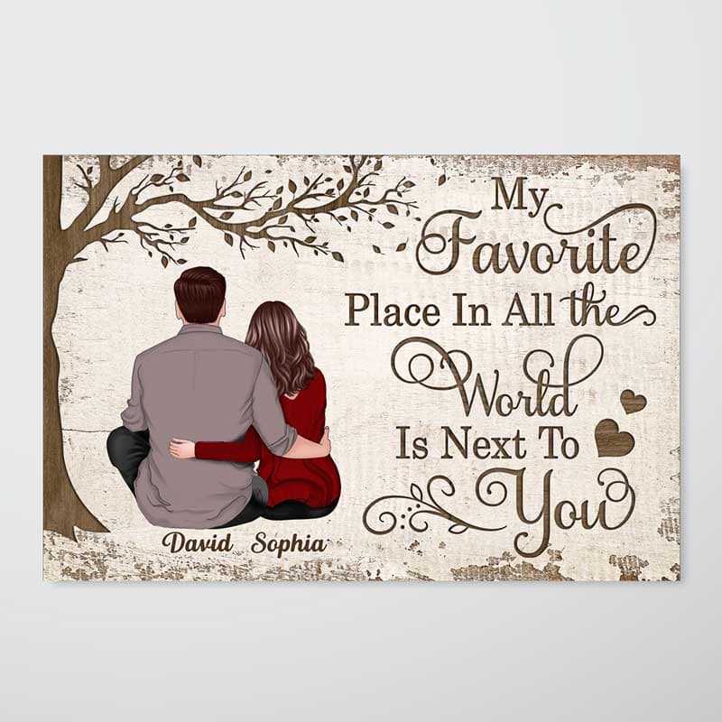 My Favorite Place Couple Gift Personalized Poster - newsvips
